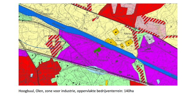overlap industriegebied en Kaart Meest Kwetsbare Waardevolle Bossen