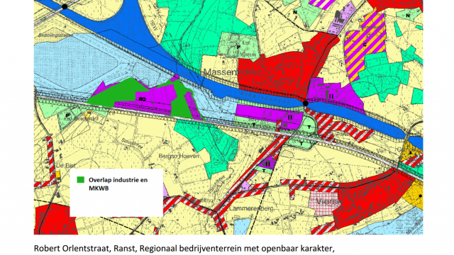 overlap industriegebied en Kaart Meest Kwetsbare Waardevolle Bossen